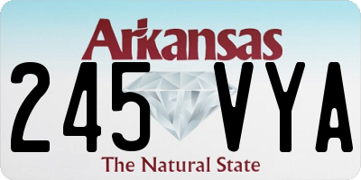 AR license plate 245VYA