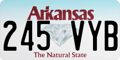 AR license plate 245VYB
