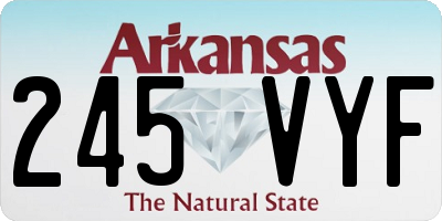 AR license plate 245VYF