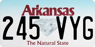 AR license plate 245VYG