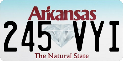AR license plate 245VYI