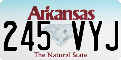 AR license plate 245VYJ