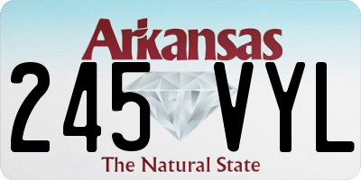 AR license plate 245VYL