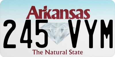 AR license plate 245VYM