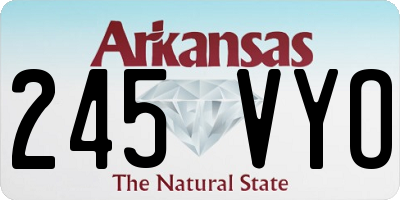 AR license plate 245VYO