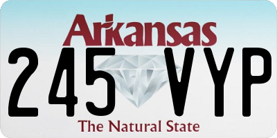 AR license plate 245VYP