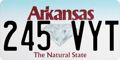 AR license plate 245VYT