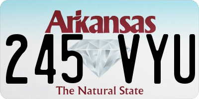 AR license plate 245VYU