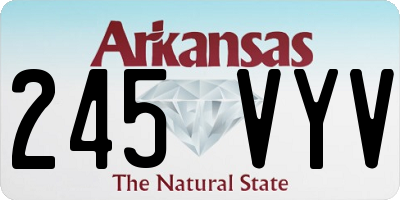 AR license plate 245VYV