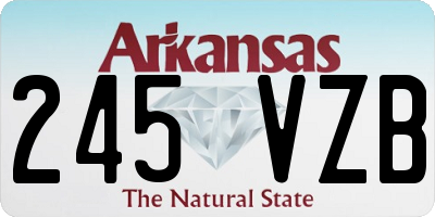 AR license plate 245VZB