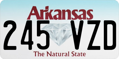 AR license plate 245VZD
