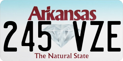 AR license plate 245VZE