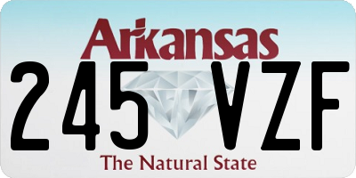 AR license plate 245VZF