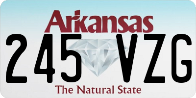 AR license plate 245VZG