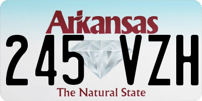 AR license plate 245VZH