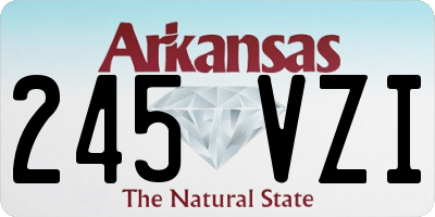 AR license plate 245VZI