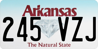 AR license plate 245VZJ
