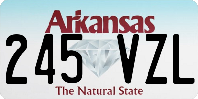 AR license plate 245VZL