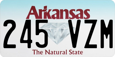 AR license plate 245VZM