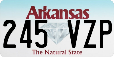 AR license plate 245VZP