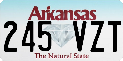 AR license plate 245VZT