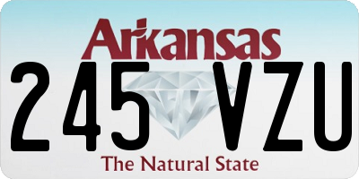 AR license plate 245VZU