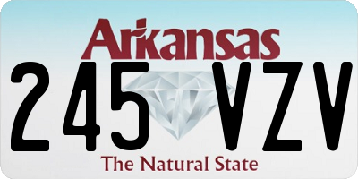 AR license plate 245VZV