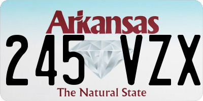 AR license plate 245VZX