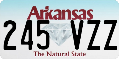 AR license plate 245VZZ