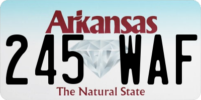 AR license plate 245WAF