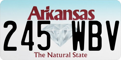 AR license plate 245WBV