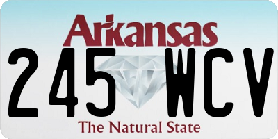 AR license plate 245WCV