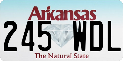 AR license plate 245WDL