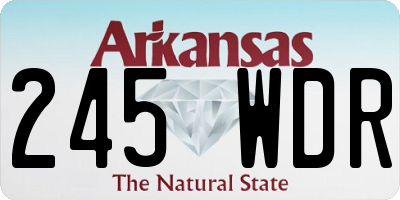 AR license plate 245WDR
