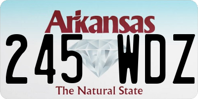 AR license plate 245WDZ