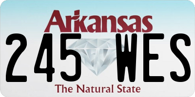 AR license plate 245WES