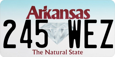 AR license plate 245WEZ