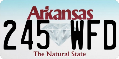 AR license plate 245WFD