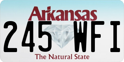 AR license plate 245WFI