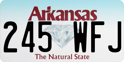 AR license plate 245WFJ