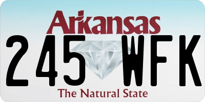 AR license plate 245WFK