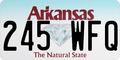 AR license plate 245WFQ