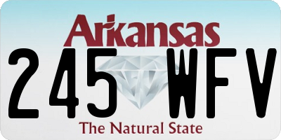AR license plate 245WFV