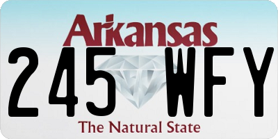 AR license plate 245WFY