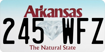 AR license plate 245WFZ