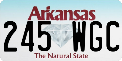 AR license plate 245WGC