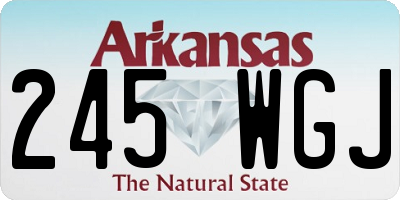 AR license plate 245WGJ
