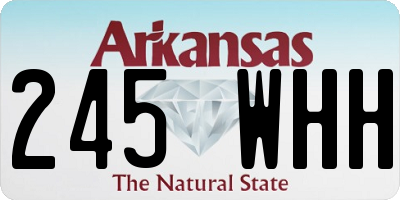 AR license plate 245WHH