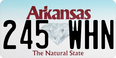 AR license plate 245WHN