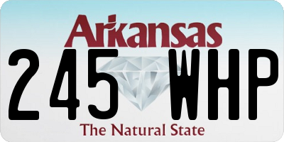 AR license plate 245WHP